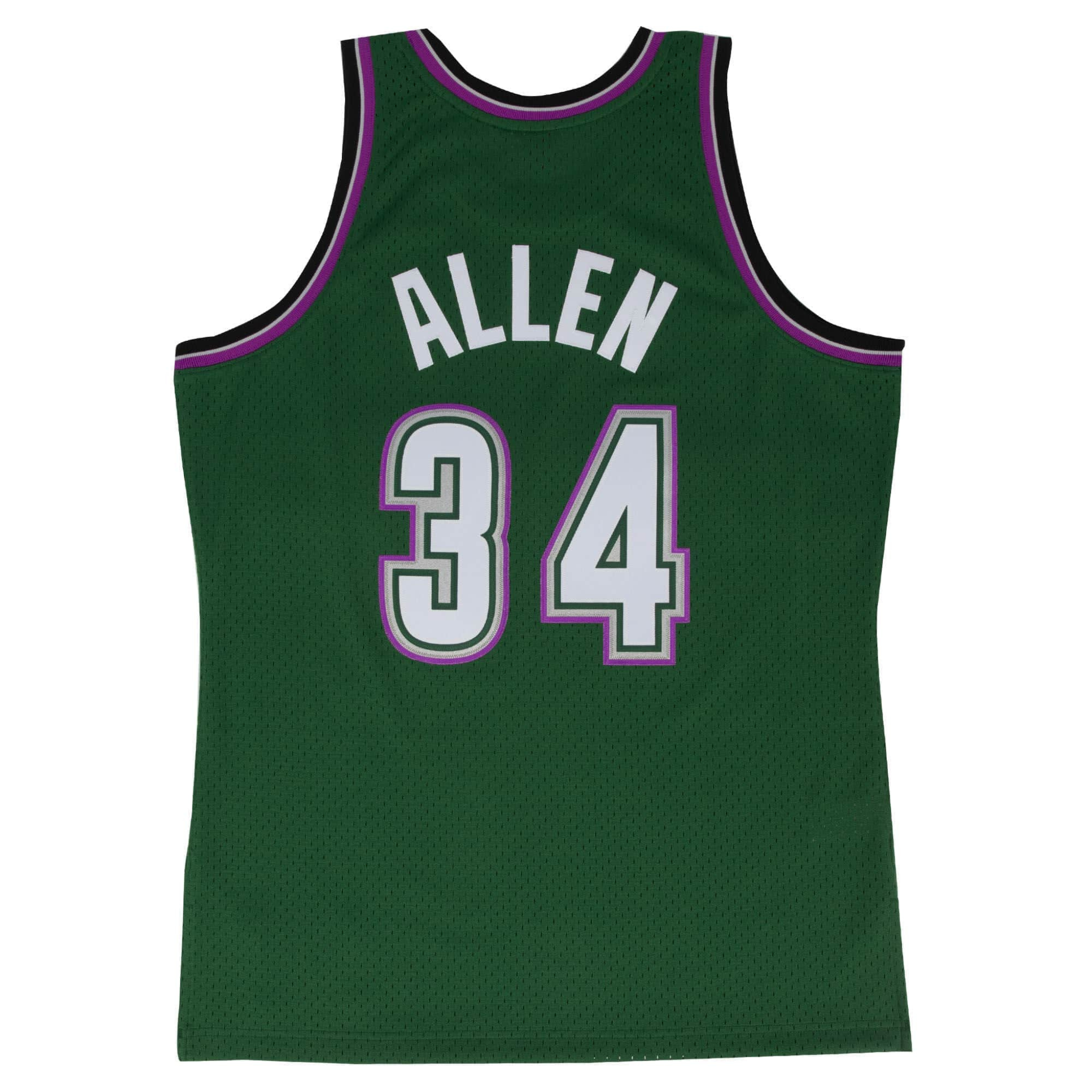 Mitchell N Ness Ray Allen Milwaukee Bucks Alternate 1996-97 Swingman Jersey - Mitchell & Ness