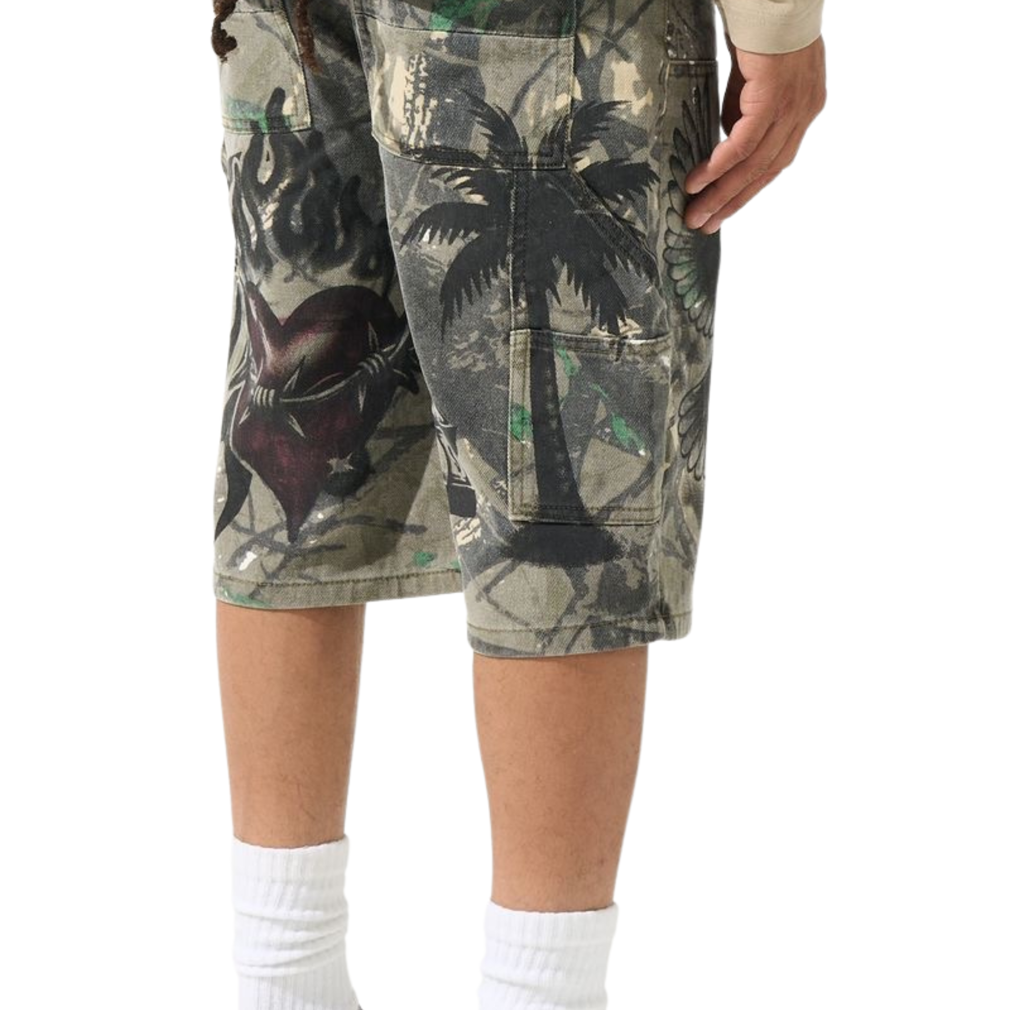 Serenede "PARADI$E" Denim Shorts