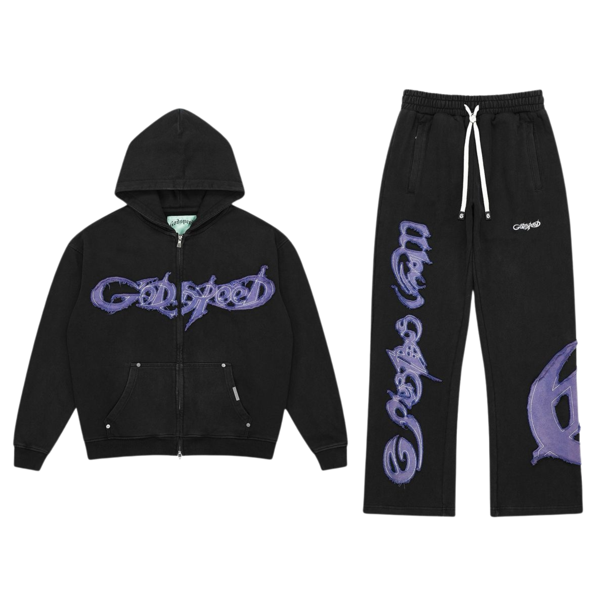 Godspeed Raw Import Sweatsuit (Black/Blue) - Godspeed