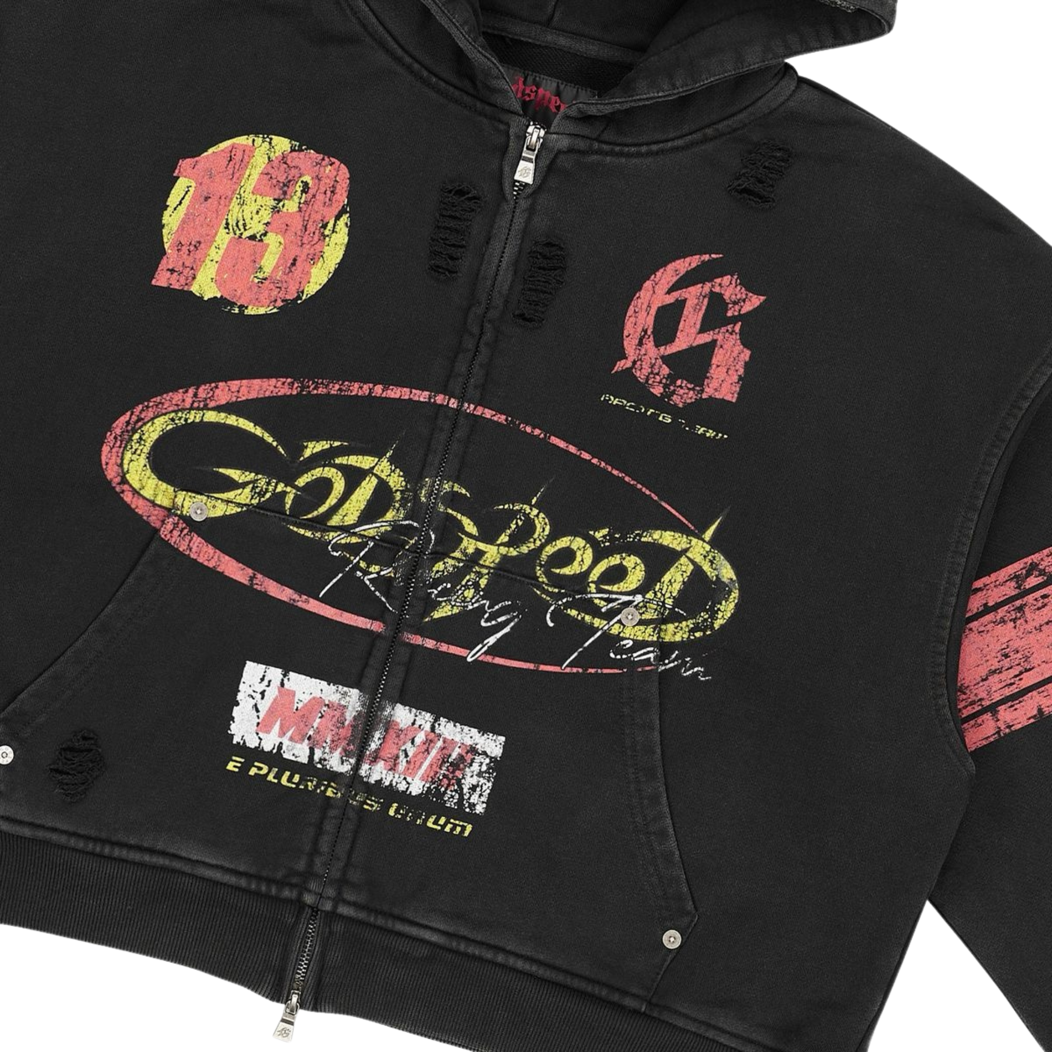 Godspeed Speedway Zip Hoodie (Black) BOOM26 - Godspeed