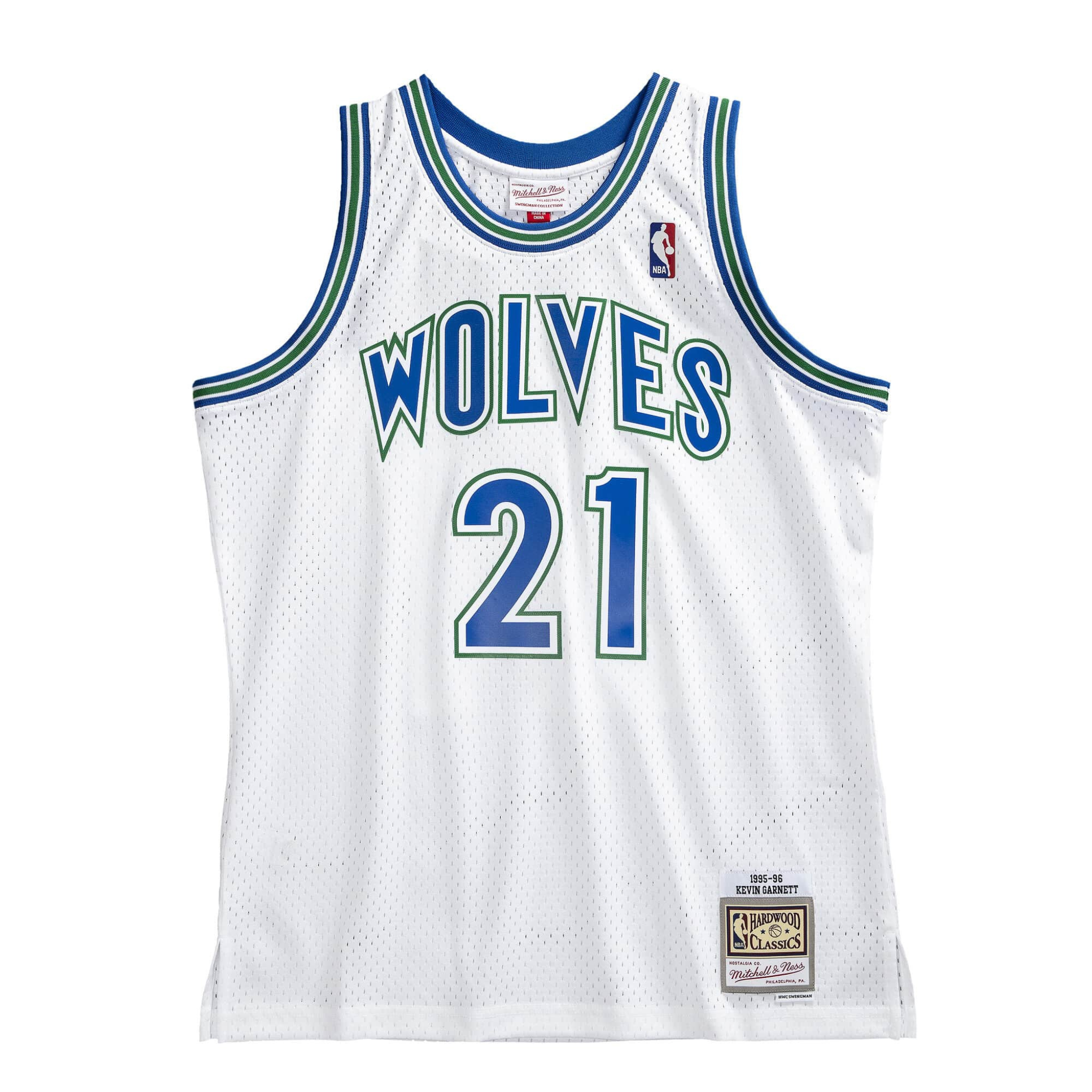 Mitchell N Ness Kevin Garnett Minnesota Timberwolves 1995-96 Swingman Jersey - Mitchell & Ness