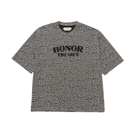 Honor The Gift Stripe Box Tee (Black) - Honor The Gift