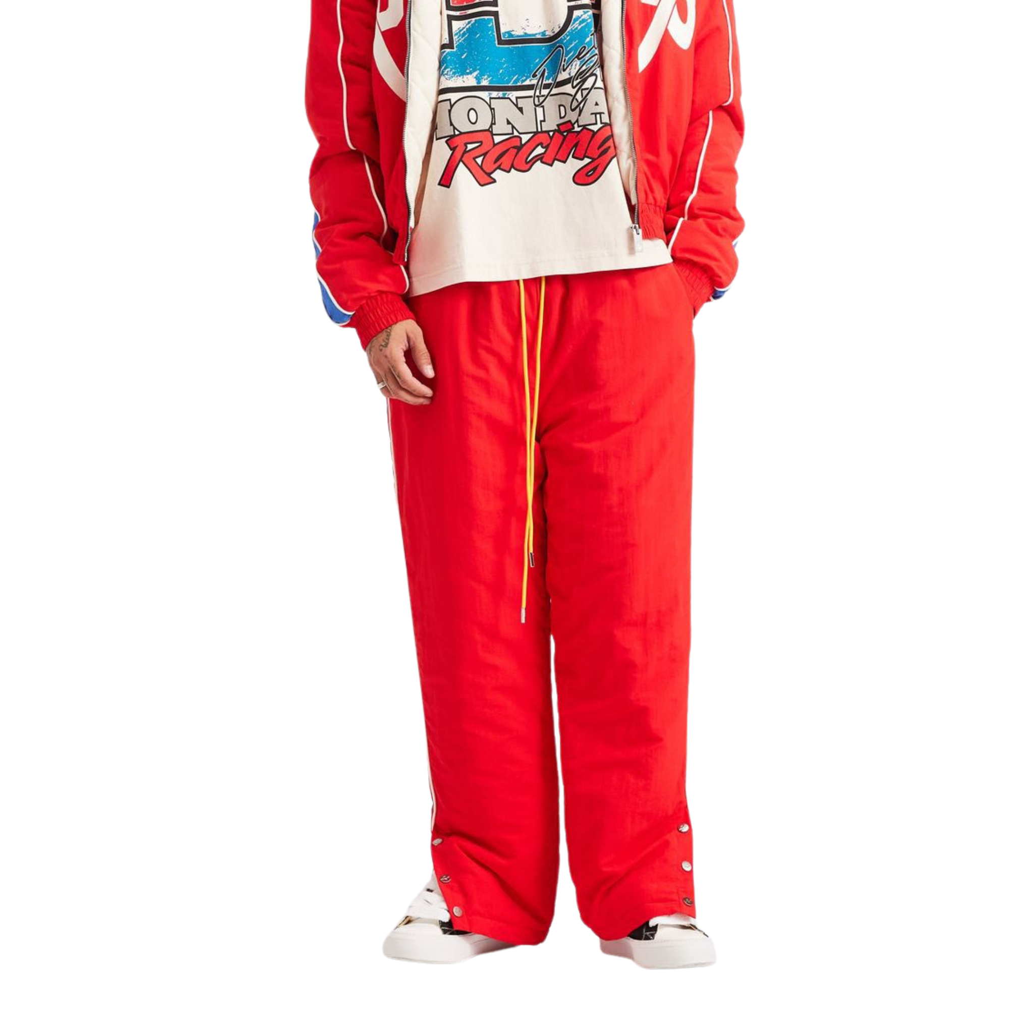 DSM "Reverso" Nylon Pant-Red/Blue