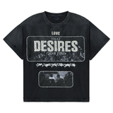 Stile De Amor "AMOR IN DESIRES" Tee (Black Wash)