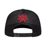 Godspeed GS Neo Trucker Hat (Black/Yellow/Red)