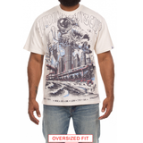 Billionaire Boys Club "Space Expo" SS Knit (Oversized) (White) - Billionaire Boys Club