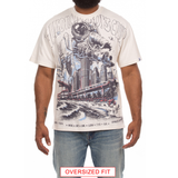 Billionaire Boys Club "Space Expo" SS Knit (Oversized) (White) - Billionaire Boys Club