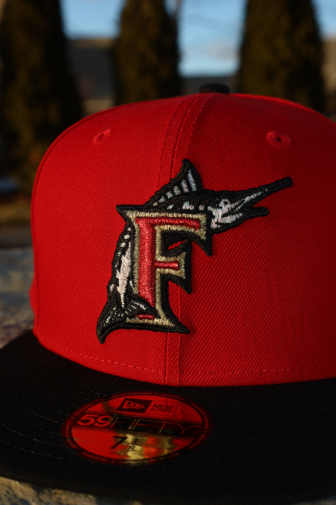 New Era Florida Marlins 1997 World Series Green UV 59Fifty Fitted (Red/Black) - New Era