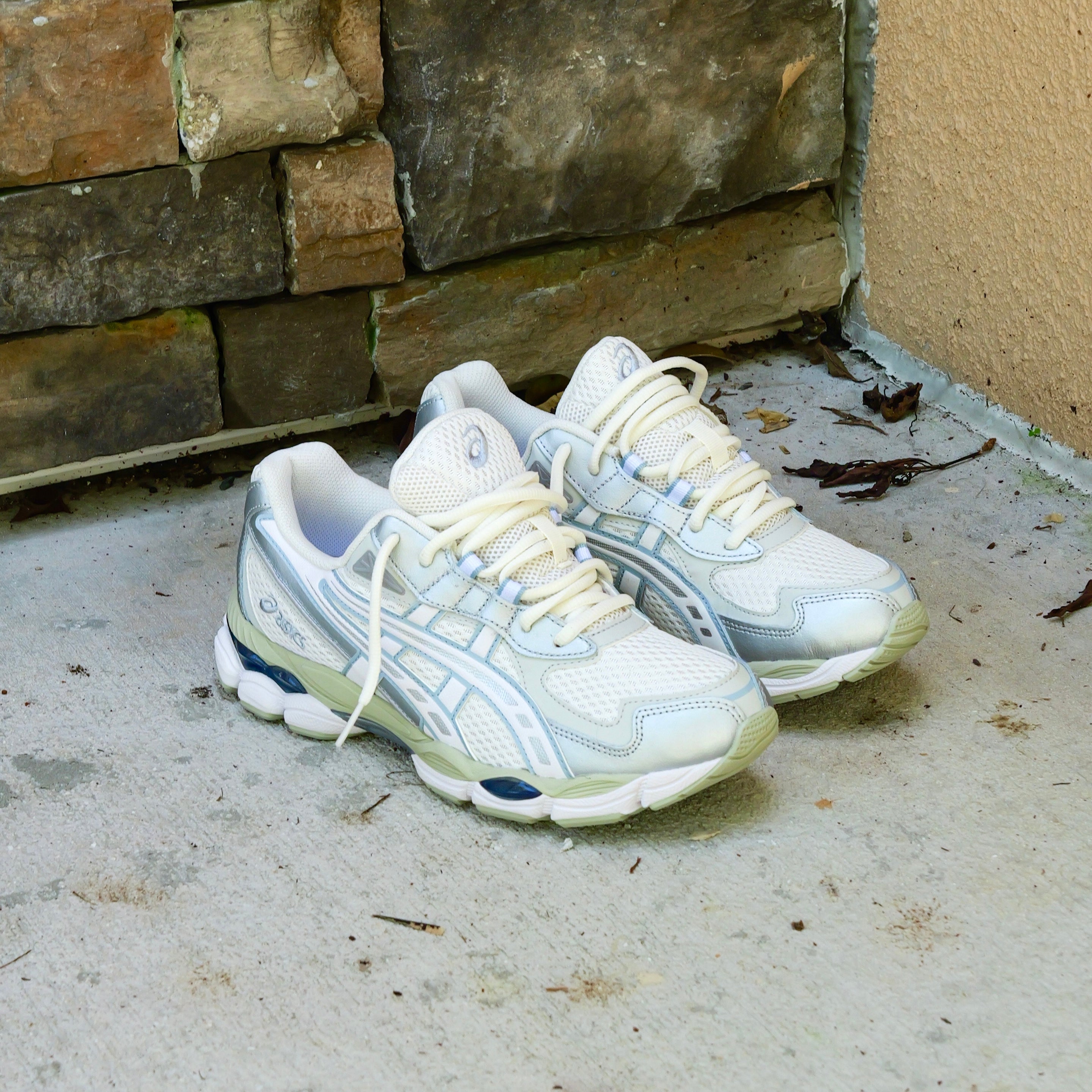 Mens Asics Gel-NYC 2055 (Cream/Dolphin)