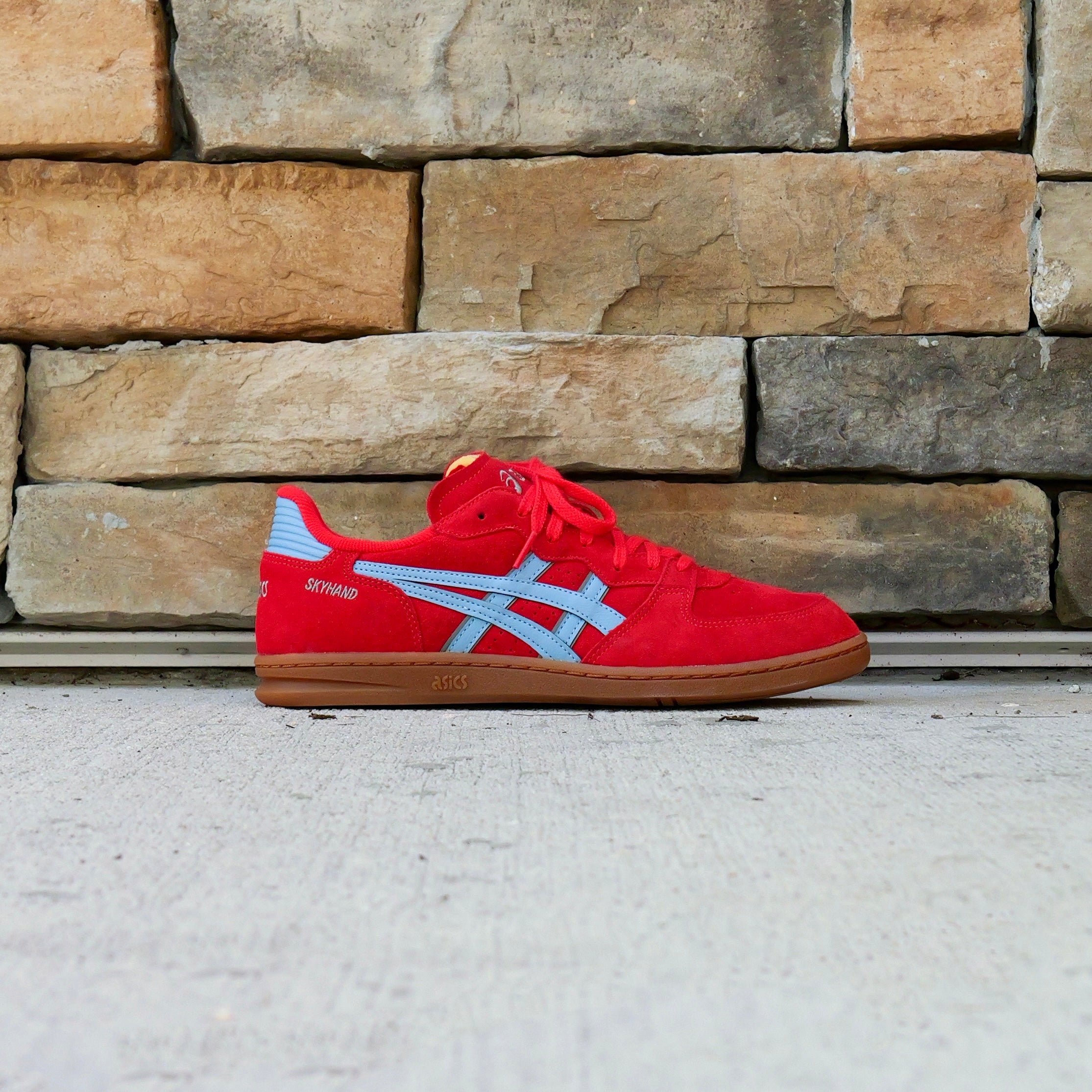 Mens Asics Skyhand OG (Electric Red/Harbor Blue) - Asics