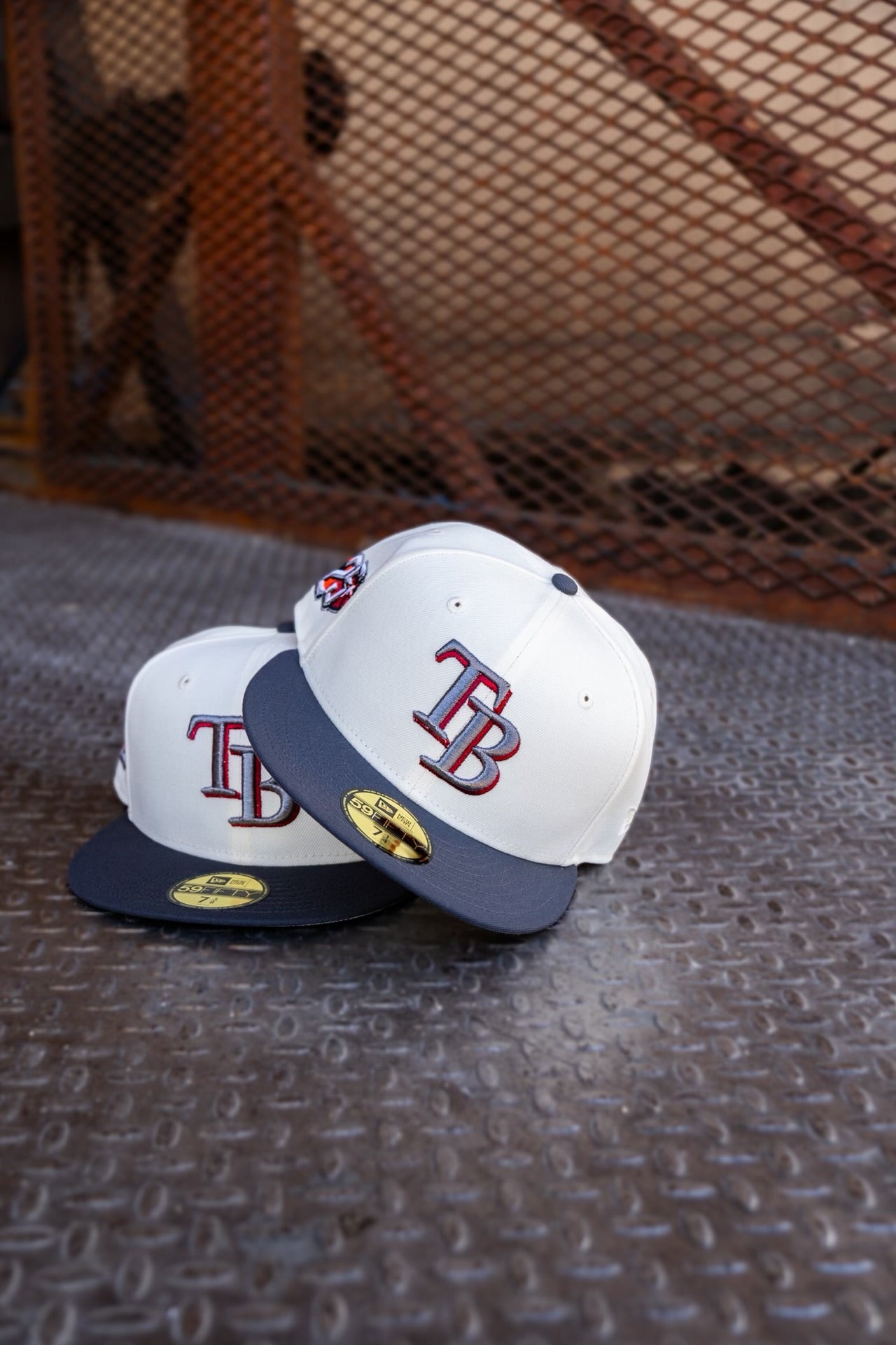 New Era Tampa Bay Rays 25th Anniversary Grey UV (Off White/Graphite) 59Fifty Fitted