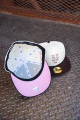 New Era New York Mets Shea Stadium Pink UV (Off White/Mocha) 59Fifty Fitted