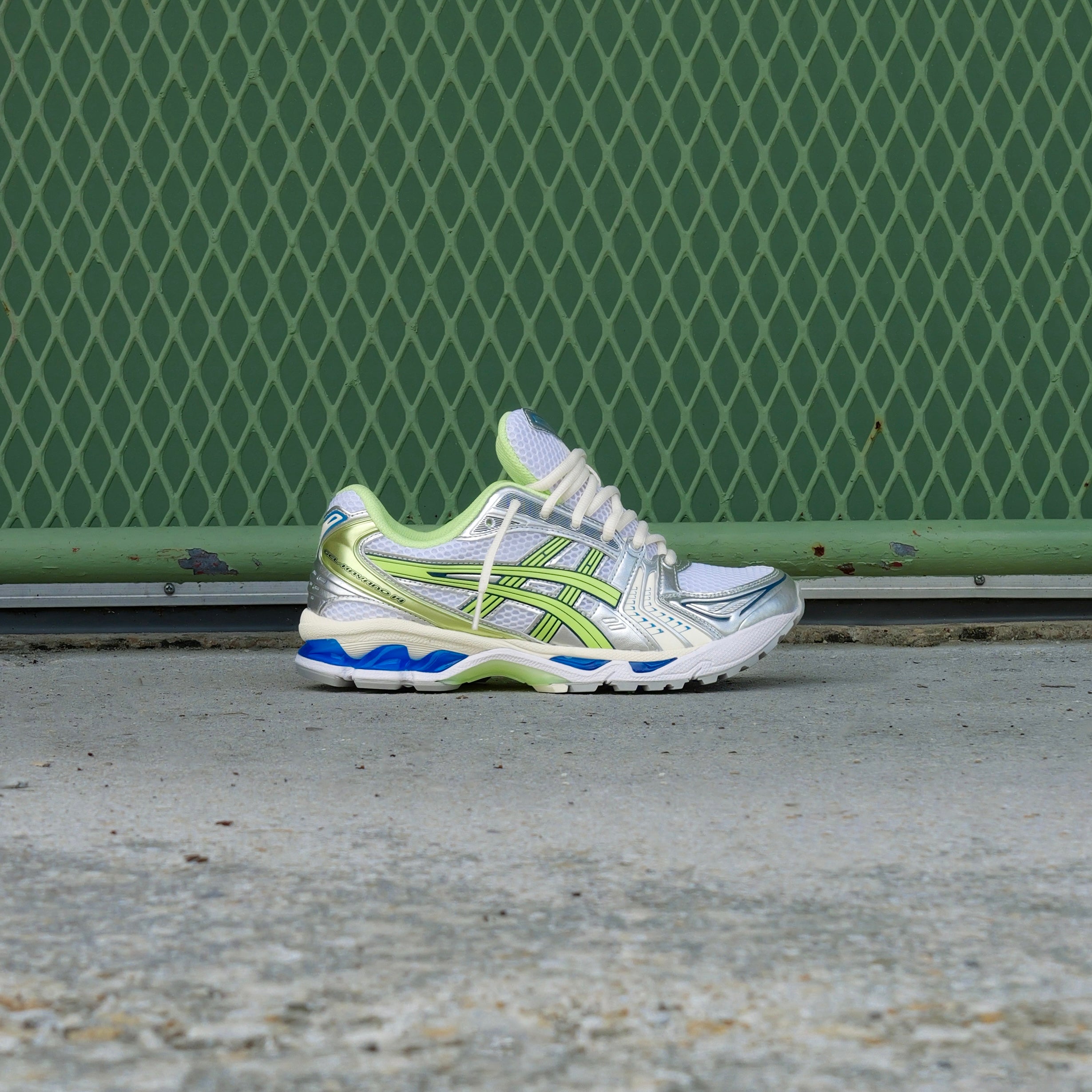 Mens Asics Gel-Kayano 14 (White/Lime Green)