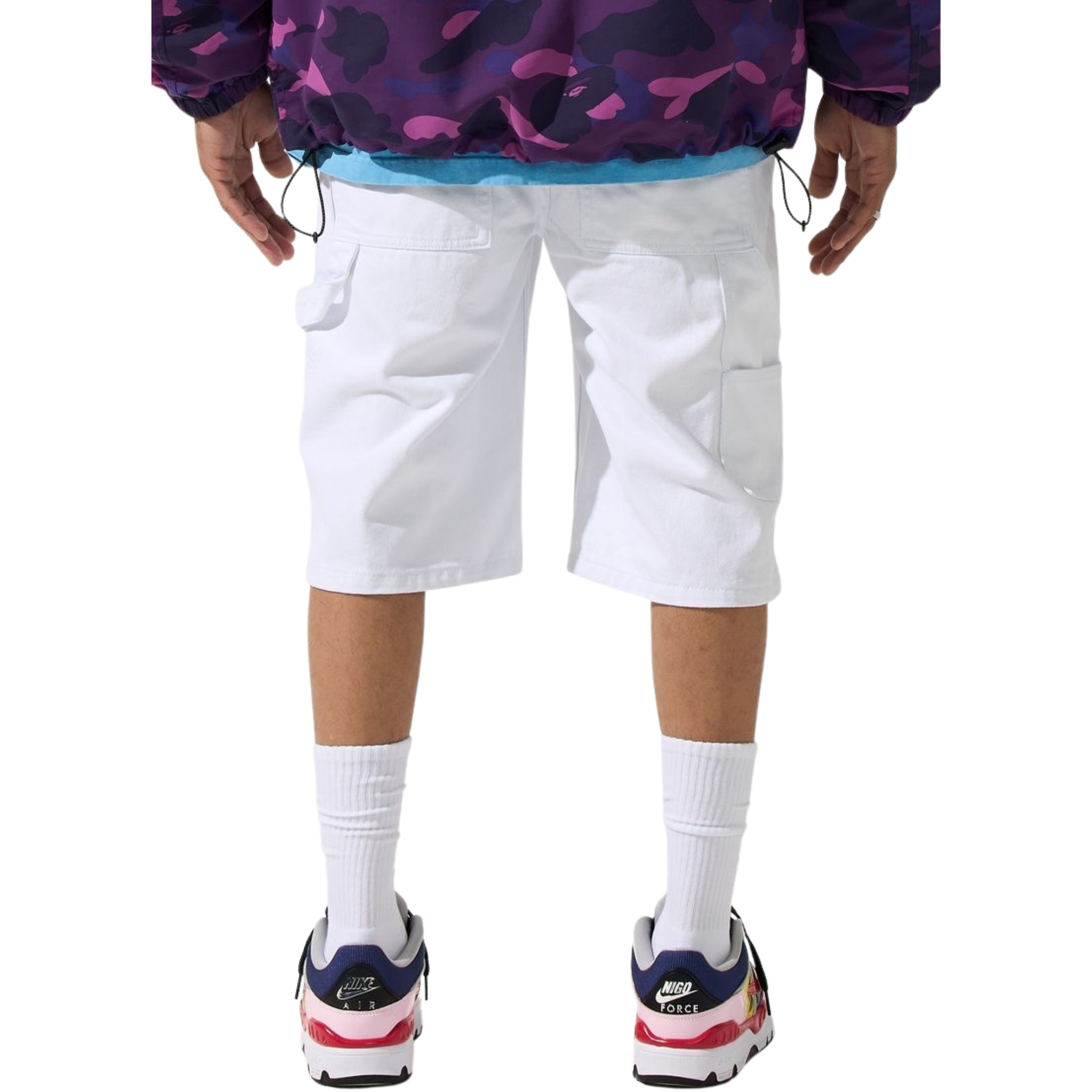 Serenede "QUARTZ" Denim Shorts (White)