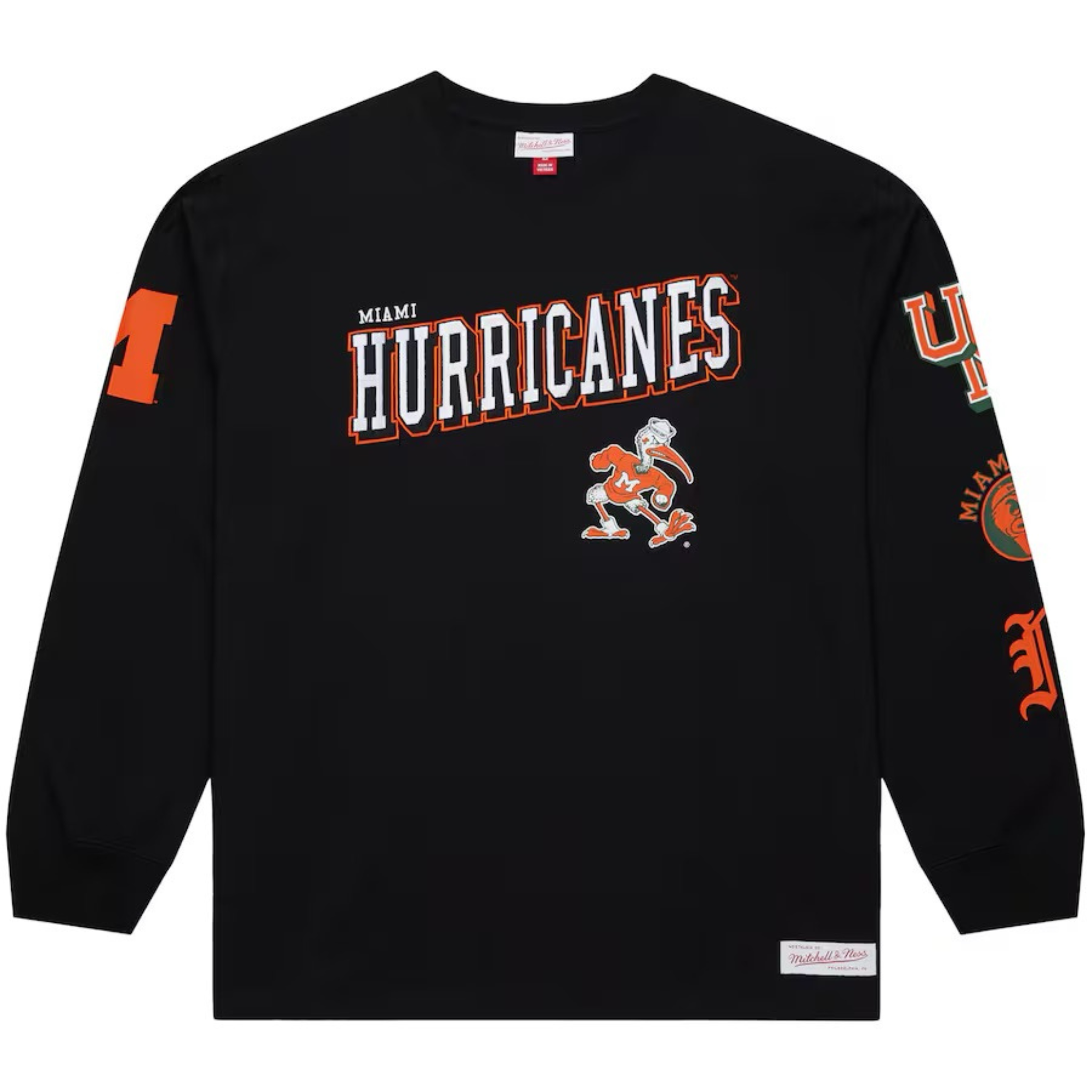 Mitchell & Ness Authentic Men's "Miami Hurricanes Training Camp" LS (Black)