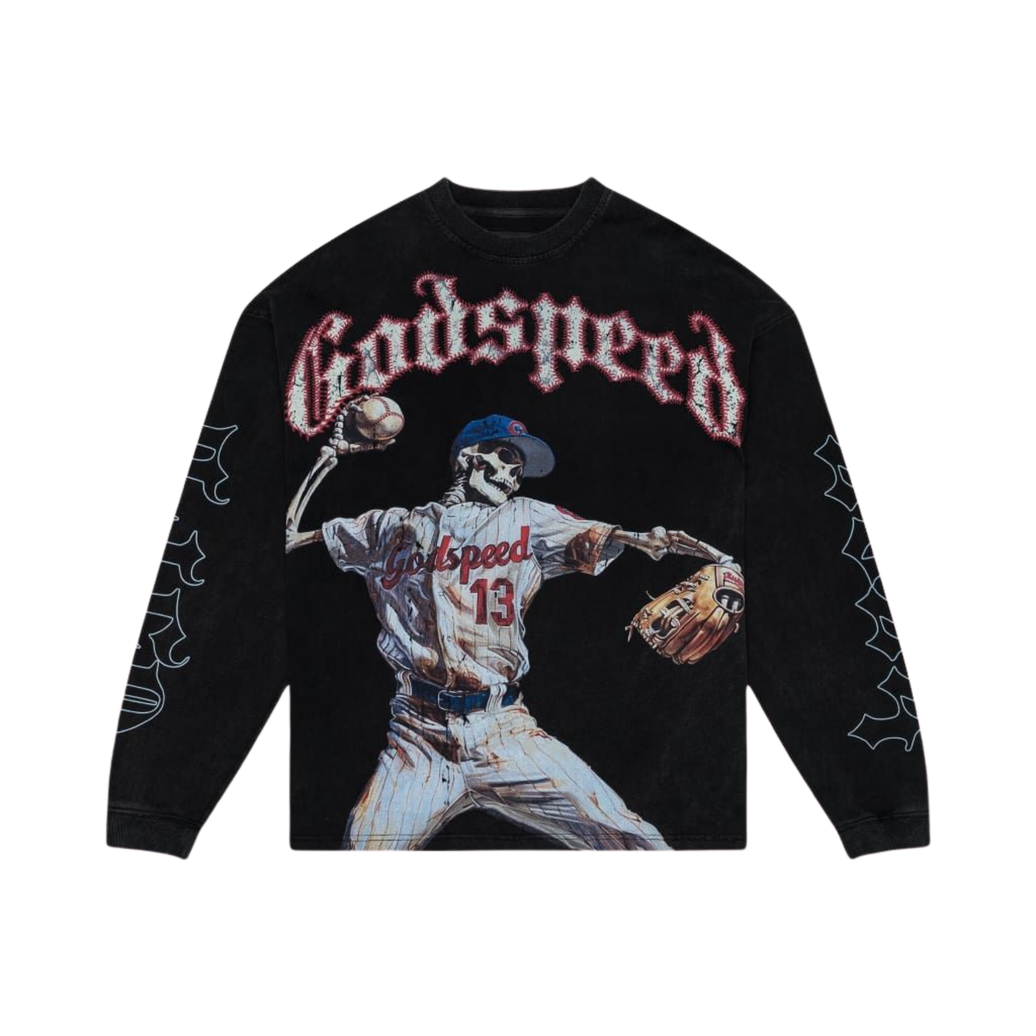 Godspeed Strike Out LS T-Shirt (Black Wash)