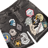 Godspeed "Patchwork" V2 Denim Shorts (Grey)