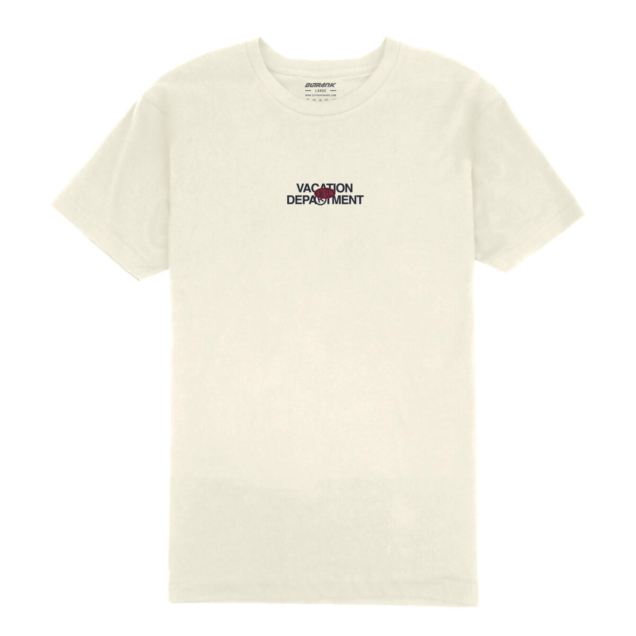 Outrank Vacation Department Embroidered Tee (Vintage White)