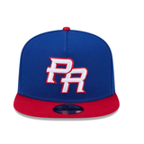 Puerto Rico 2026 World Baseball Classic 9FIFTY A-Frame Snapback- Royal/Red