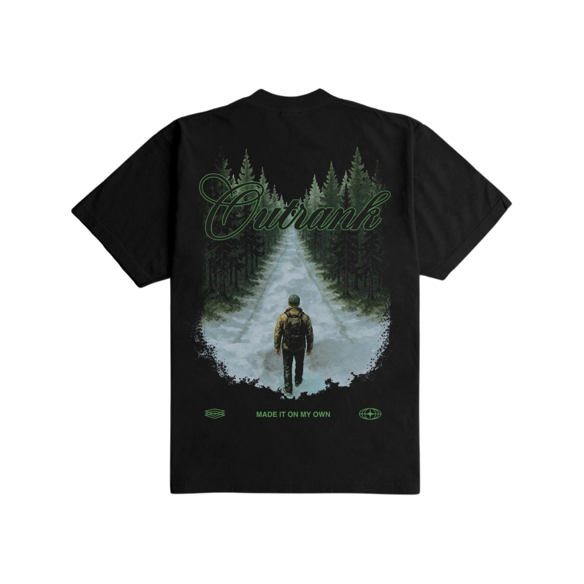 Outrank "Made it on My Own" Heavyweight T-shirt (Black) - Outrank