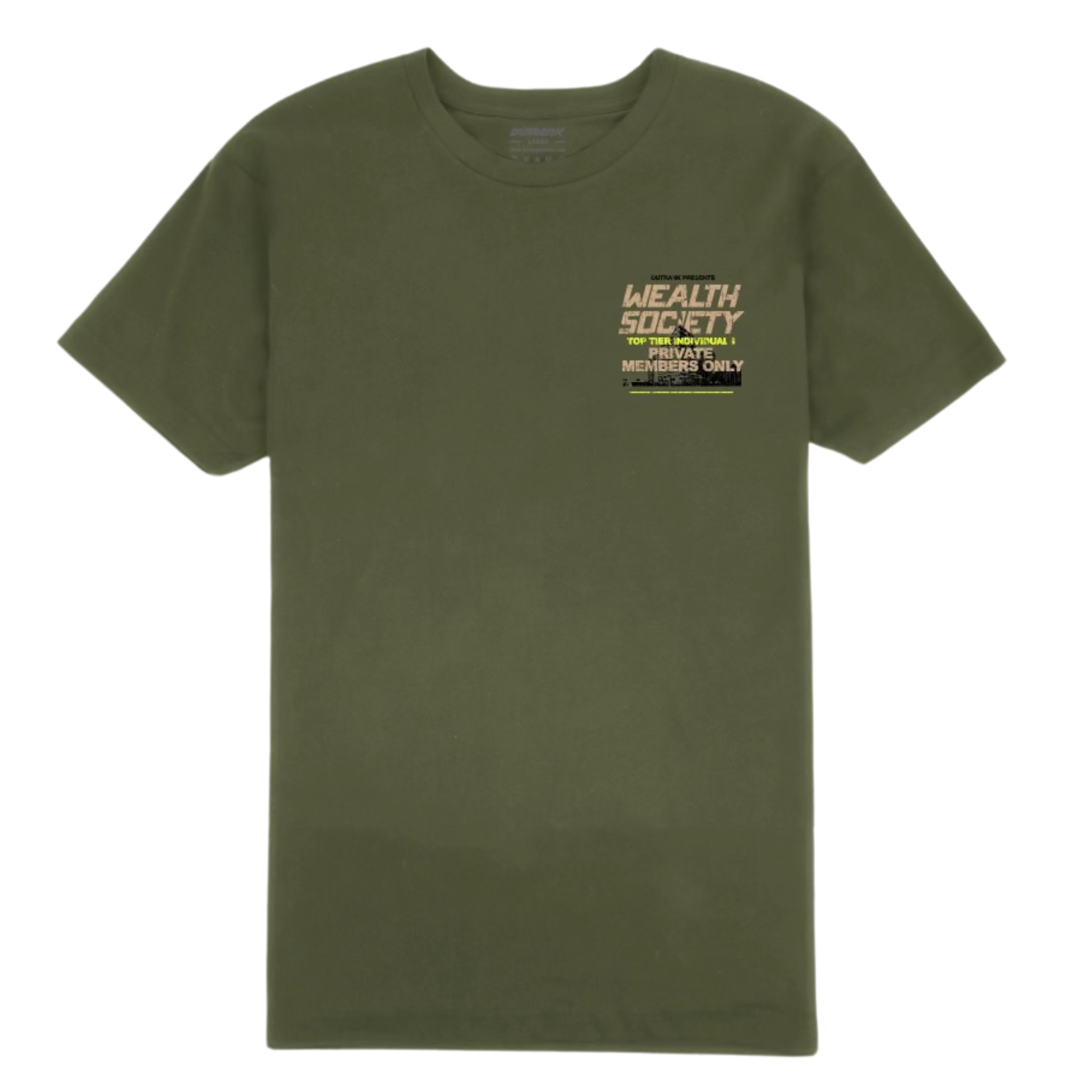 Outrank "Wealth Society" Tee (Olive)