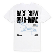 Outrank Race Crew T-Shirt (White) - Outrank