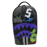 Sprayground "SHARK CENTRAL STENCILS"- Black DLXSV Backpack