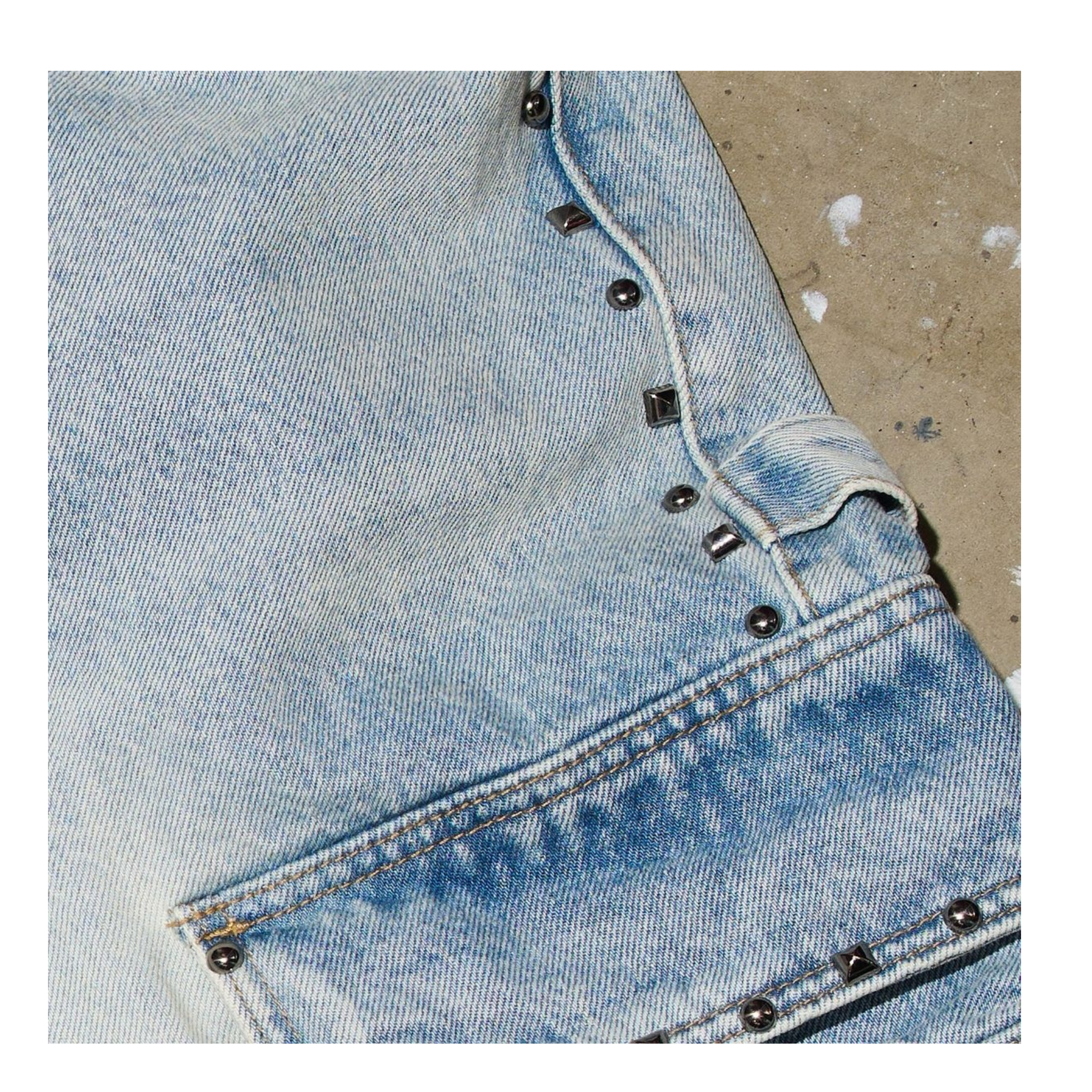DUAA ''NOBLE'' BLUE CARGO DENIM SHORT