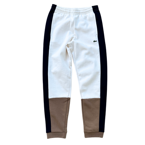 Lacoste Unisex Organic Cotton Fleece Sweatpants (Cream) - Lacoste