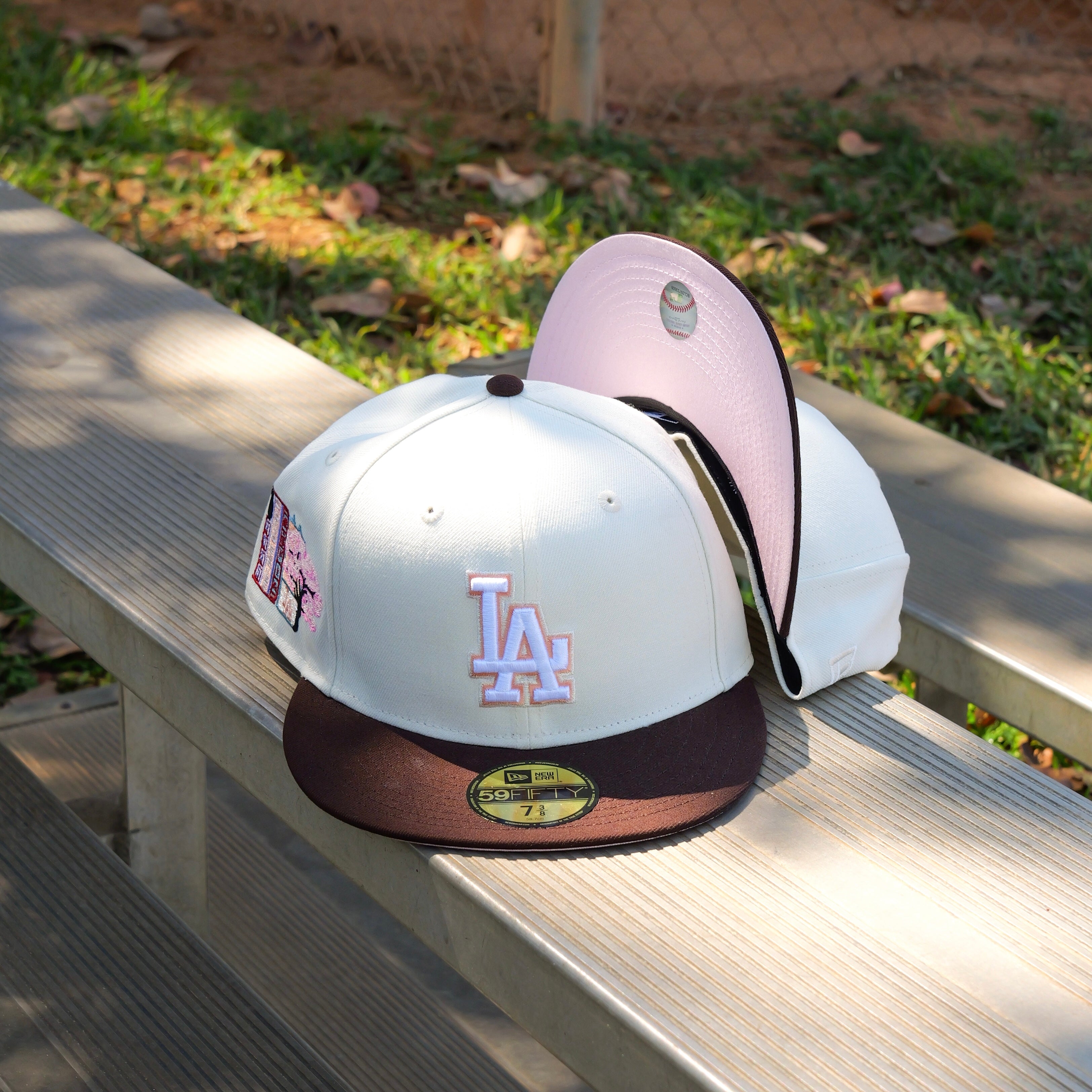 New Era Los Angeles Dodgers 2025 Tokyo Series Side Patch Fitted (Chrome/Walnut) - ST New Era