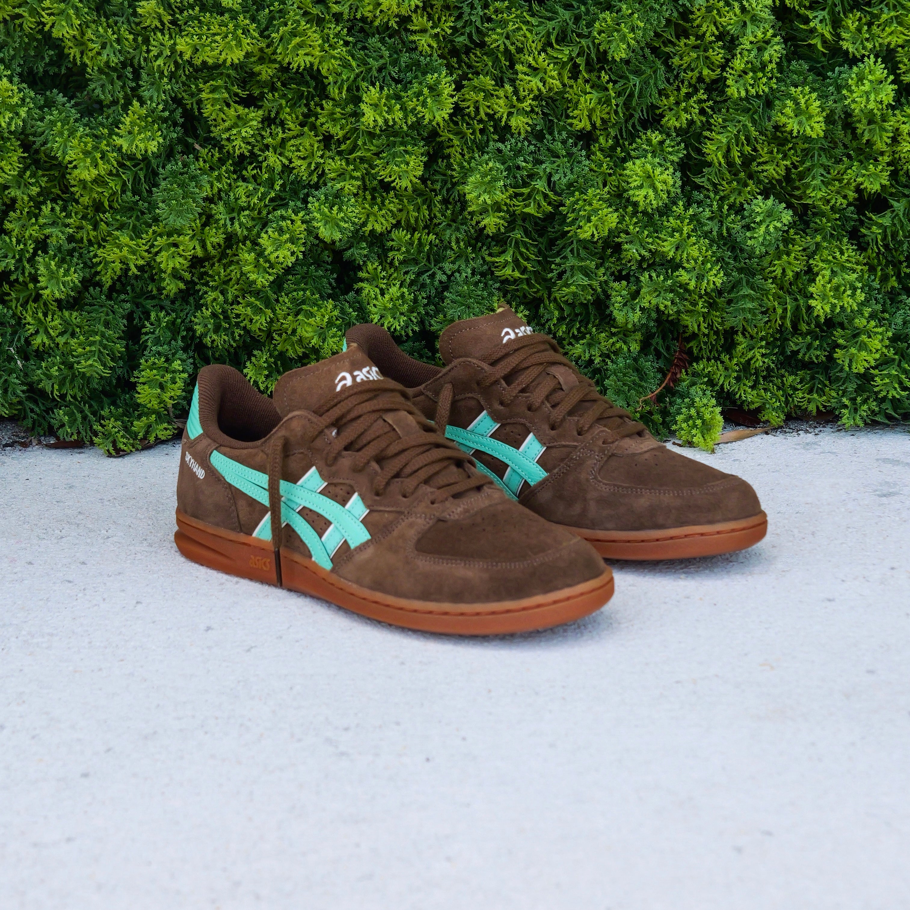 Mens Asics Skyhand OG (Brown Storm/Ice Green)