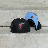 New Era Florida Marlins 2003 World Series Side Patch Fitted (Black) - New Era