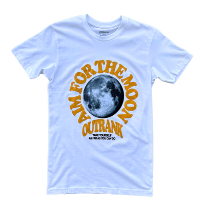 Outrank Aim For The Moon T-shirt (White) - Outrank