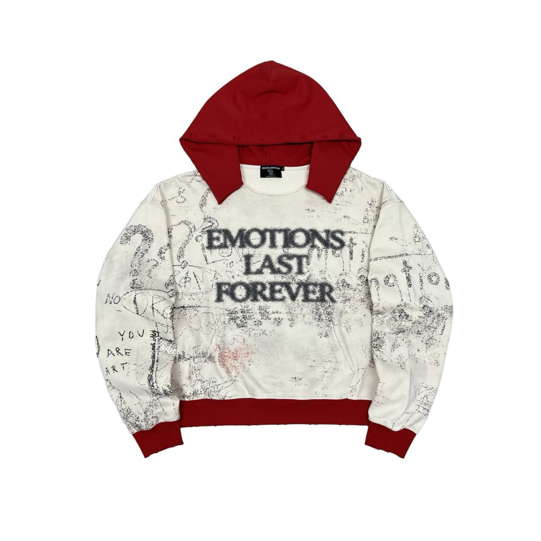 Mixed Emotion “Last Forever” Hoodie (Red) - Mixed Emotion