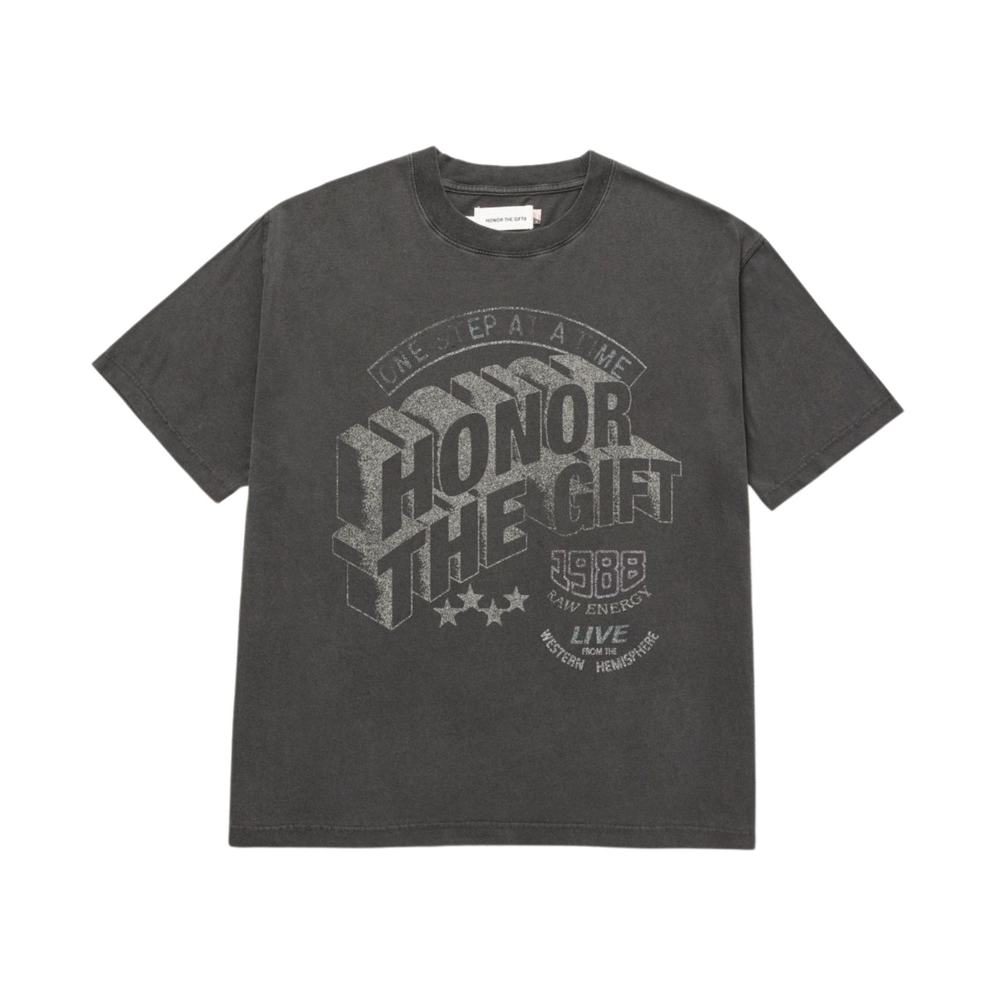 Honor The Gift Raw Energy T-Shirt (Vintage Black Wash)