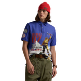 Polo Ralph Lauren Classic Fit Mesh Graphic Polo Shirt (Sapphire Star)