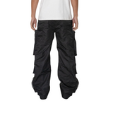 EPTM Baggy Moon Zip Cargo Pants (Black)