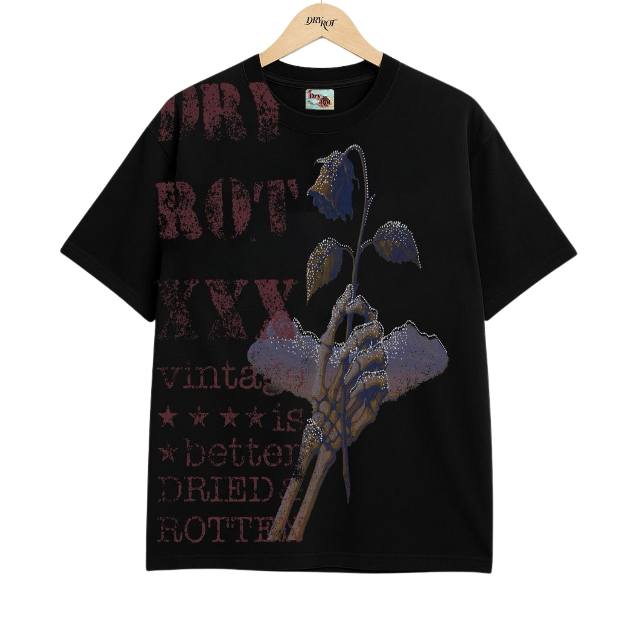 Dry Rot "Dying Rose" Tee (Black)