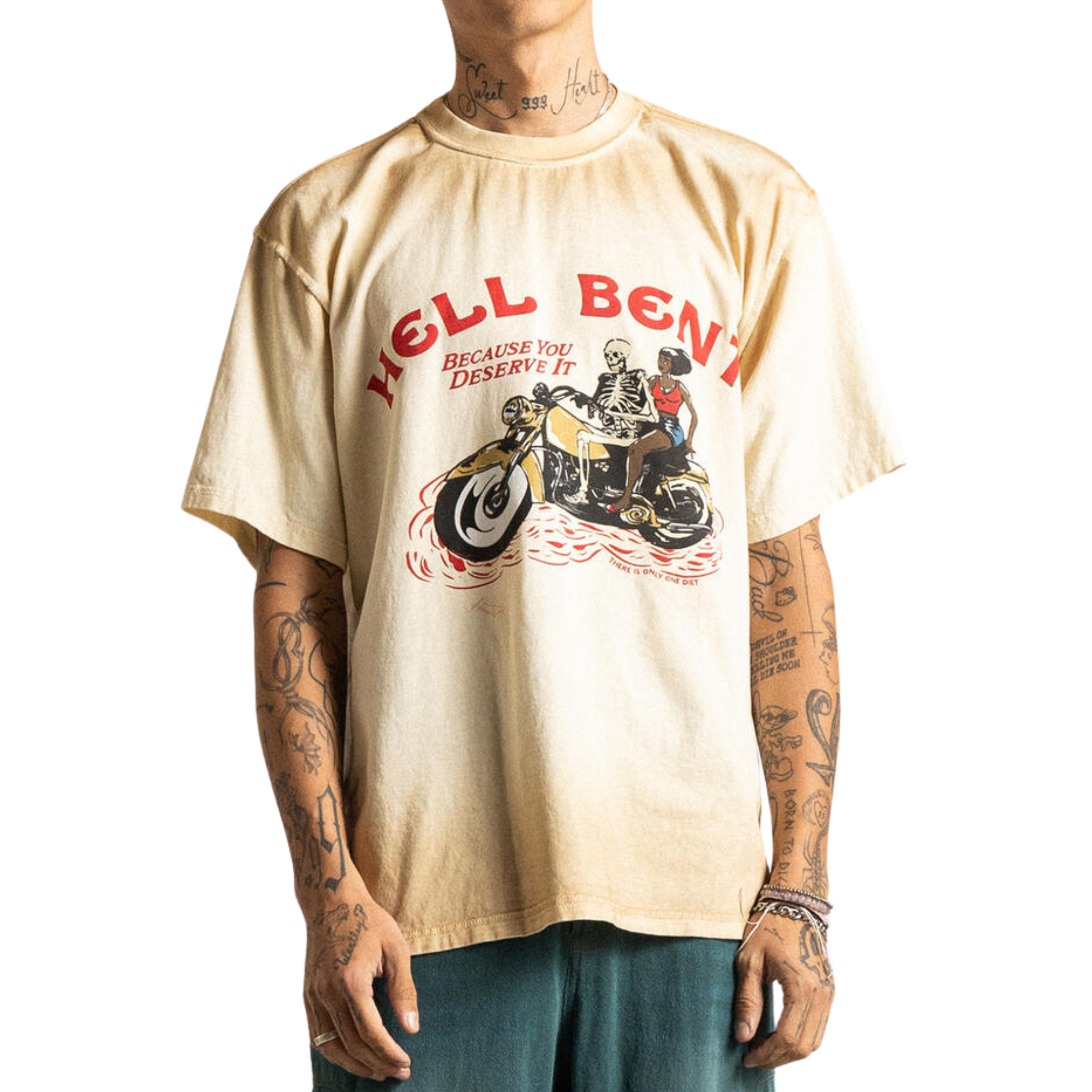 Diet Starts Monday "Hell Bent" Tee (Antique White)