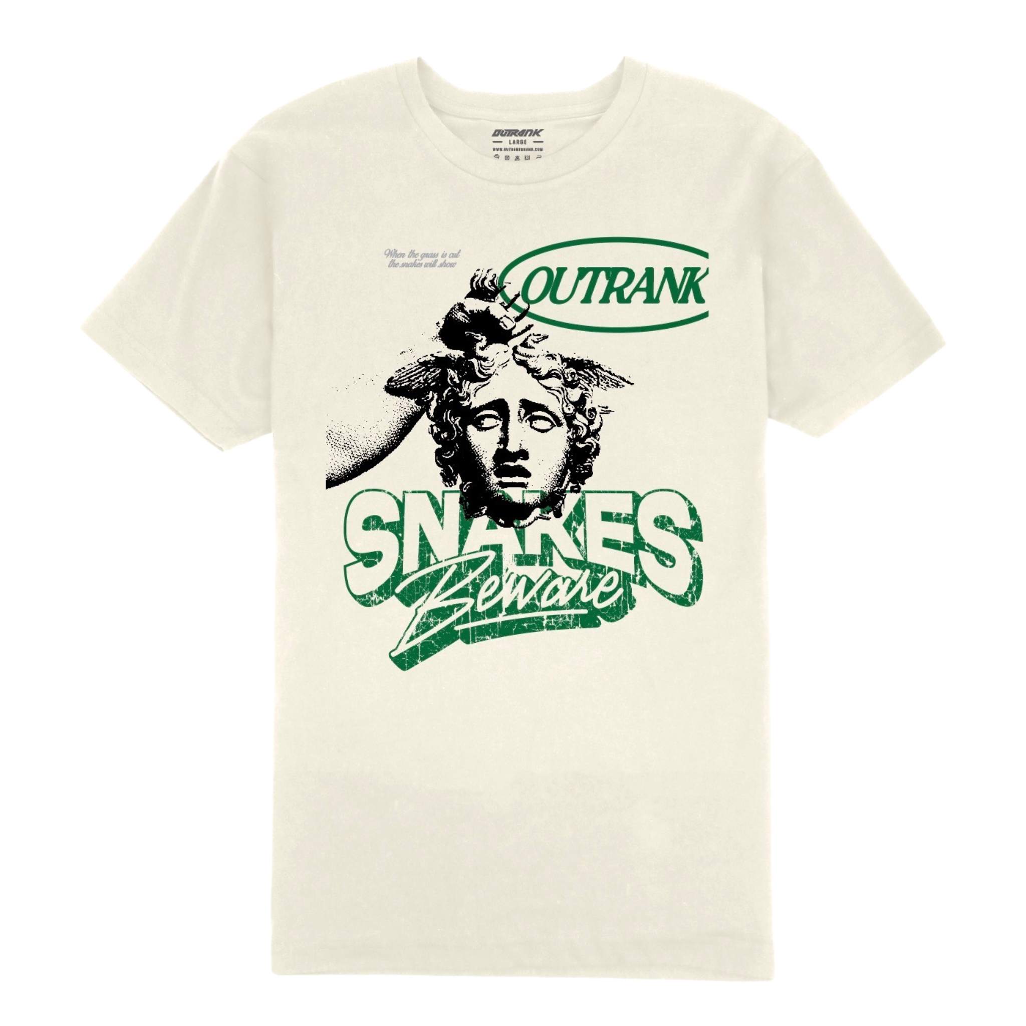 Outrank Snakes Beware Tee (Cream)