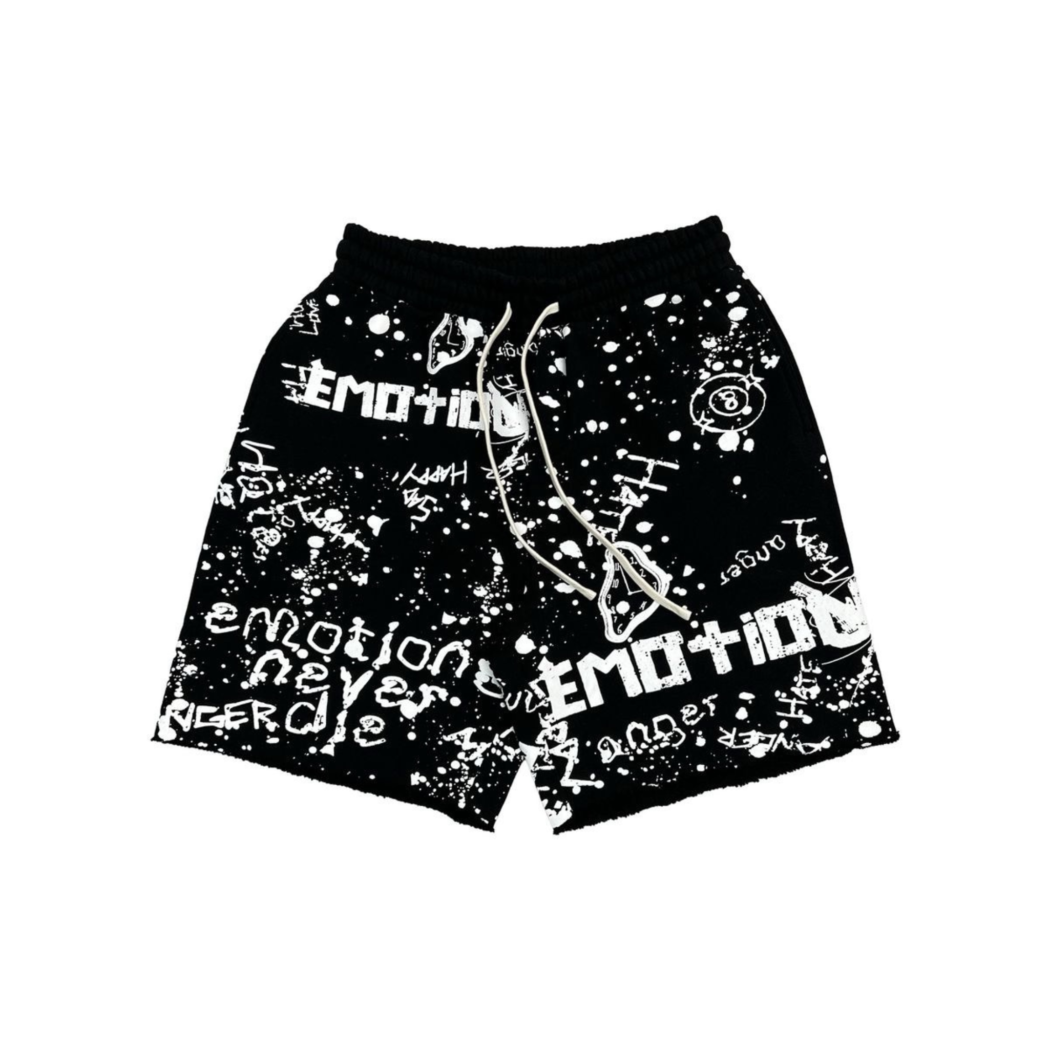 Mixed Emotion "Graffiti" Shorts (Black) - Mixed Emotion