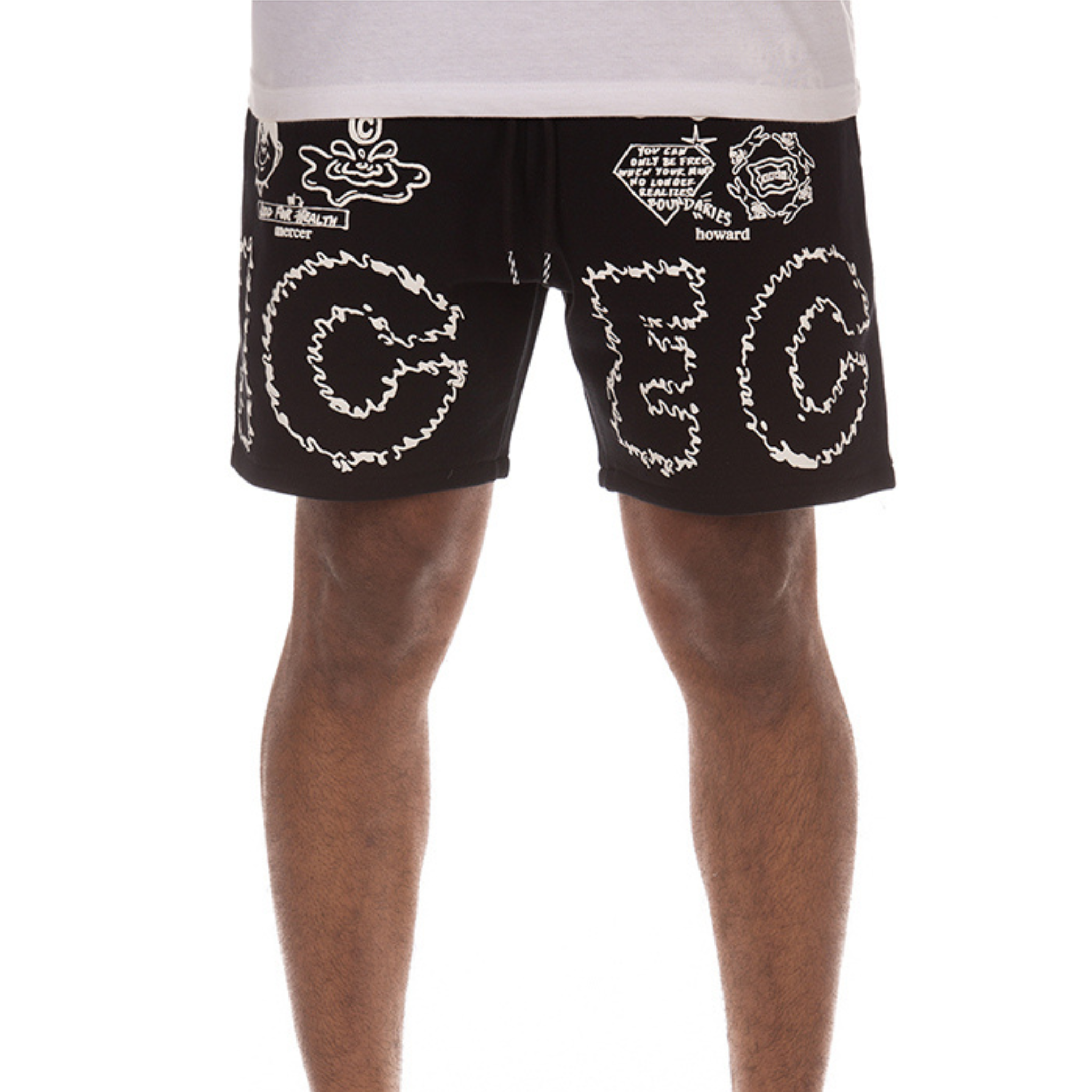 IceCream Flavors Shorts (Black) - Ice Cream