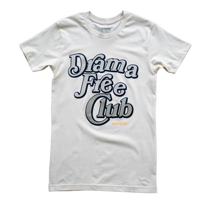 Outrank Drama Free Club T-shirt (Vintage White) - Outrank