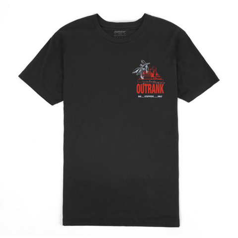 Outrank Big Steppers T-shirt (Black/Red) - Outrank