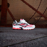 Mens Saucony ProGrid Omni 9 (Silver/Coral)