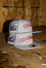 New Era Colorado Rockies 25th Anniversary Side Patch Fitted (Grey)