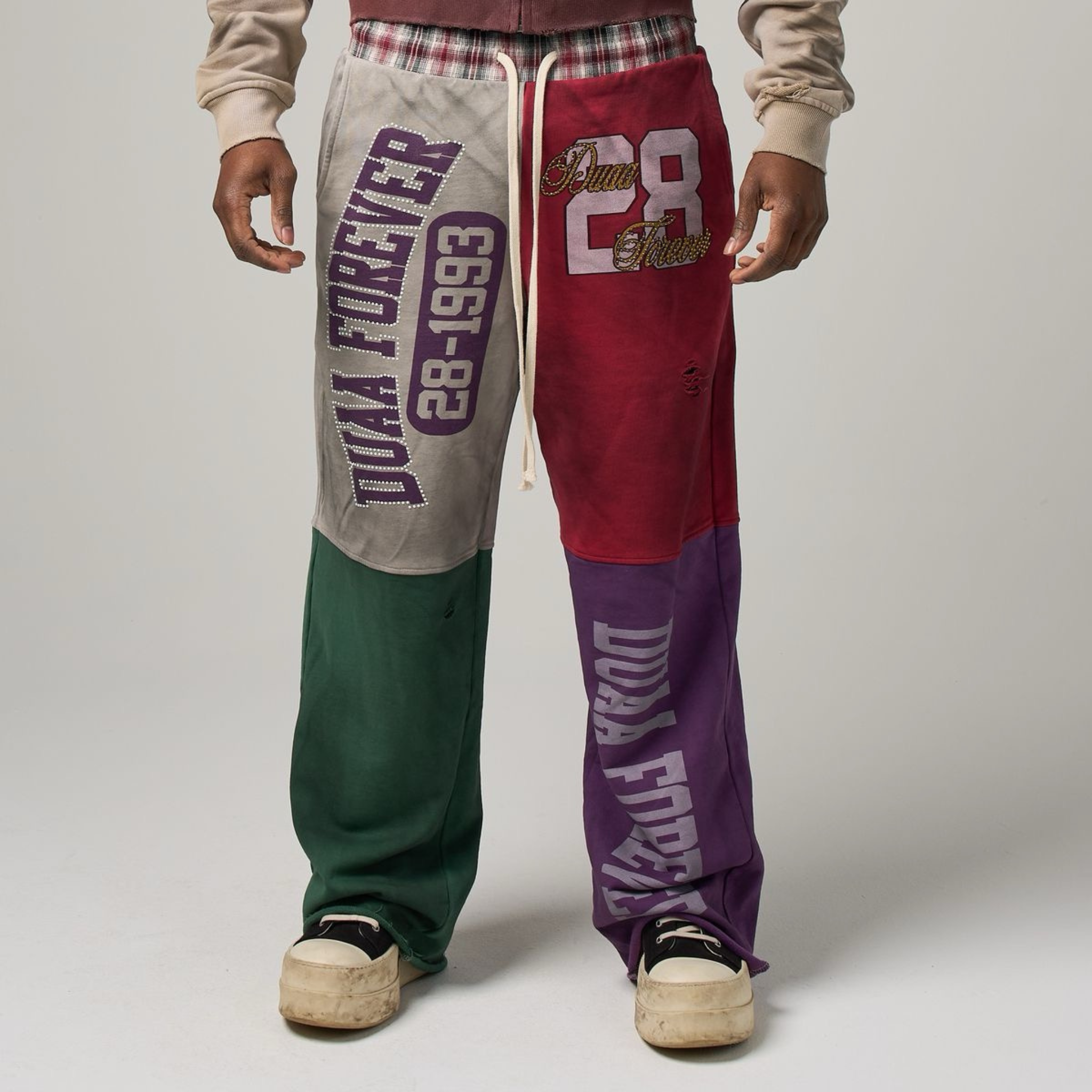 DUAA "Block" Sweatpants (Multi) - DUAA