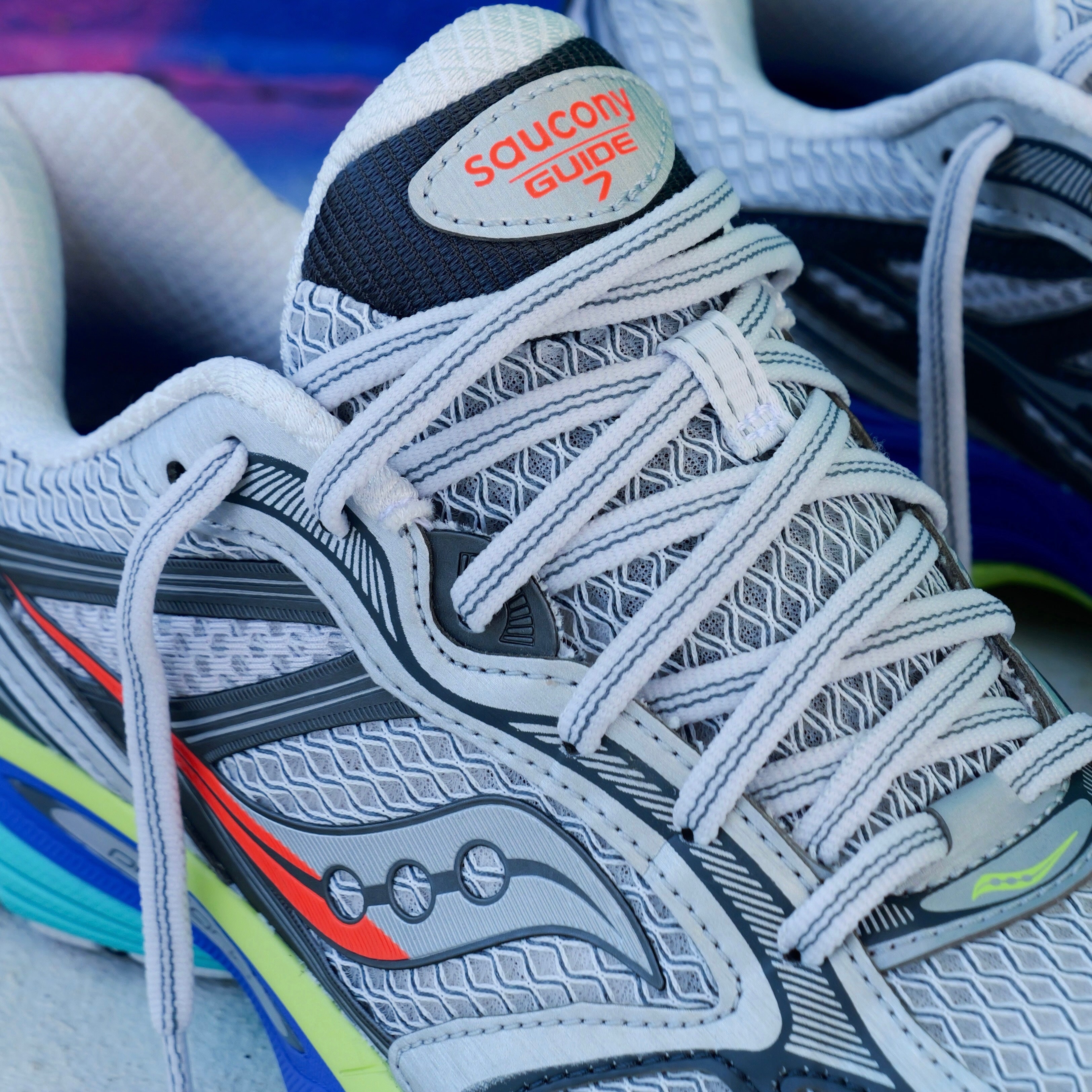 Mens Saucony ProGrid Guide 7 (Silver/Multi)