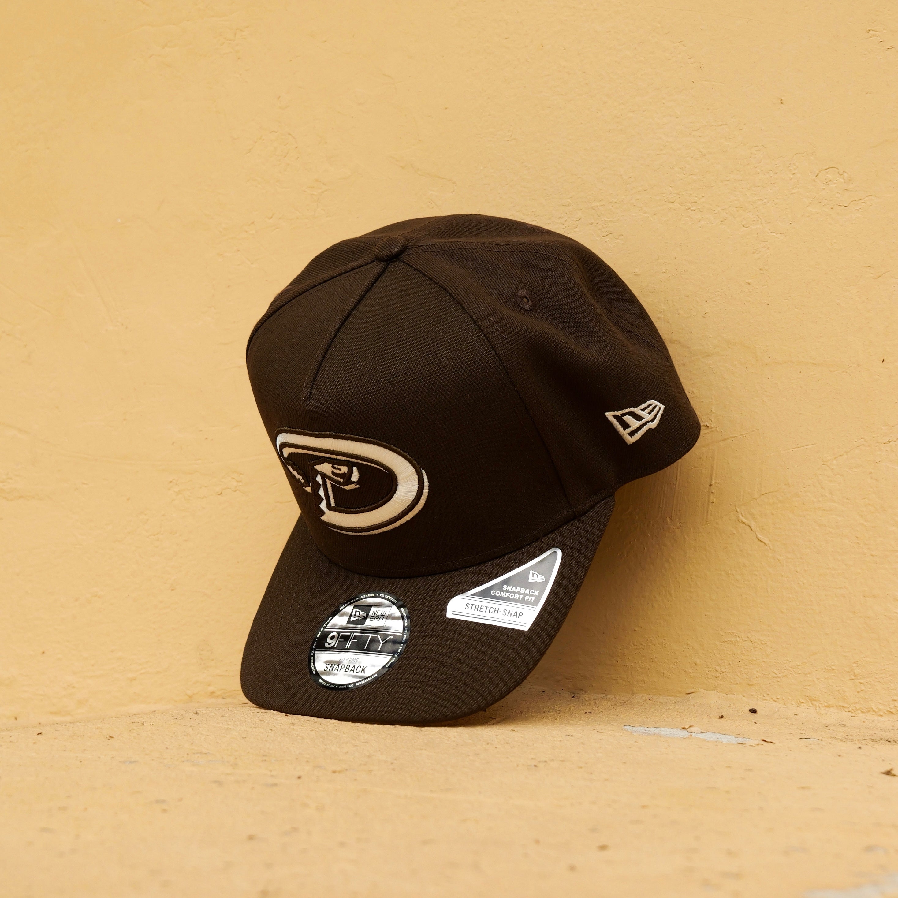New Era Arizona DiamondBacks 1998 Inaugural Season 9FIFTY A-Frame Snapback-(Brown) - New Era