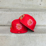 New Era New York Mets 25th Anniversary Side Patch Fitted (Red)